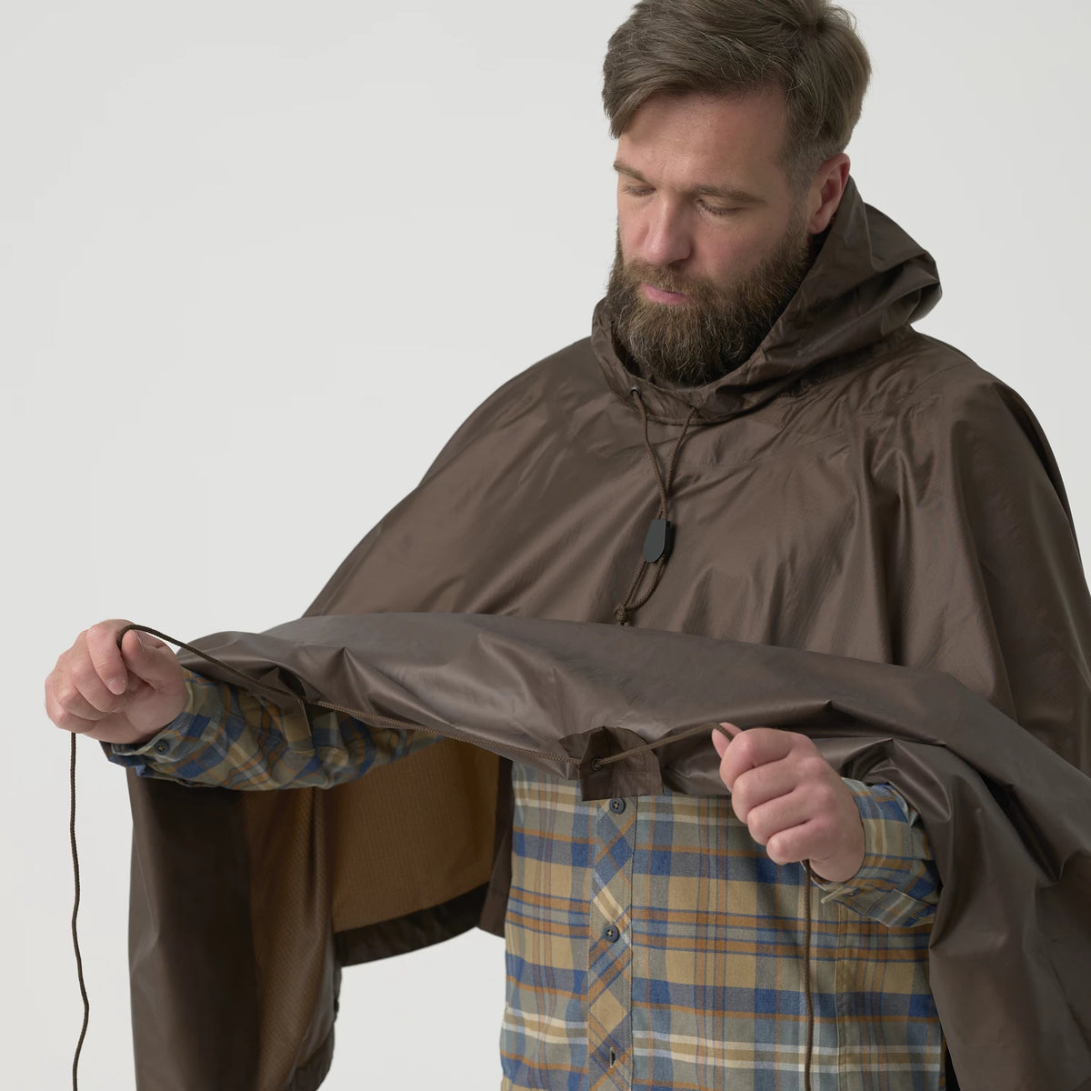 Helikon-Tex PONCHO U.S. MODEL, olivová – detail 4