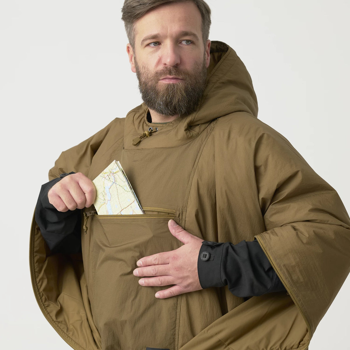 Helikon-Tex SWAGMAN ROLL pončo, zelená tráva – detail 2