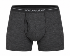Icebreaker Anatomica muške bokserice s otvorom, tamnosive