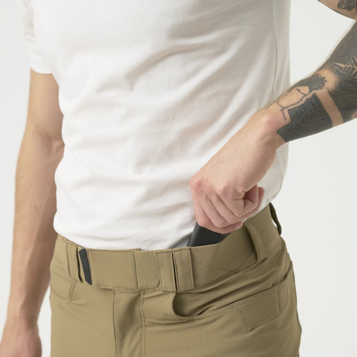 Helikon-Tex COVERT nohavice VersaStretch taktické Versa Stretch, Khaki – detail 7