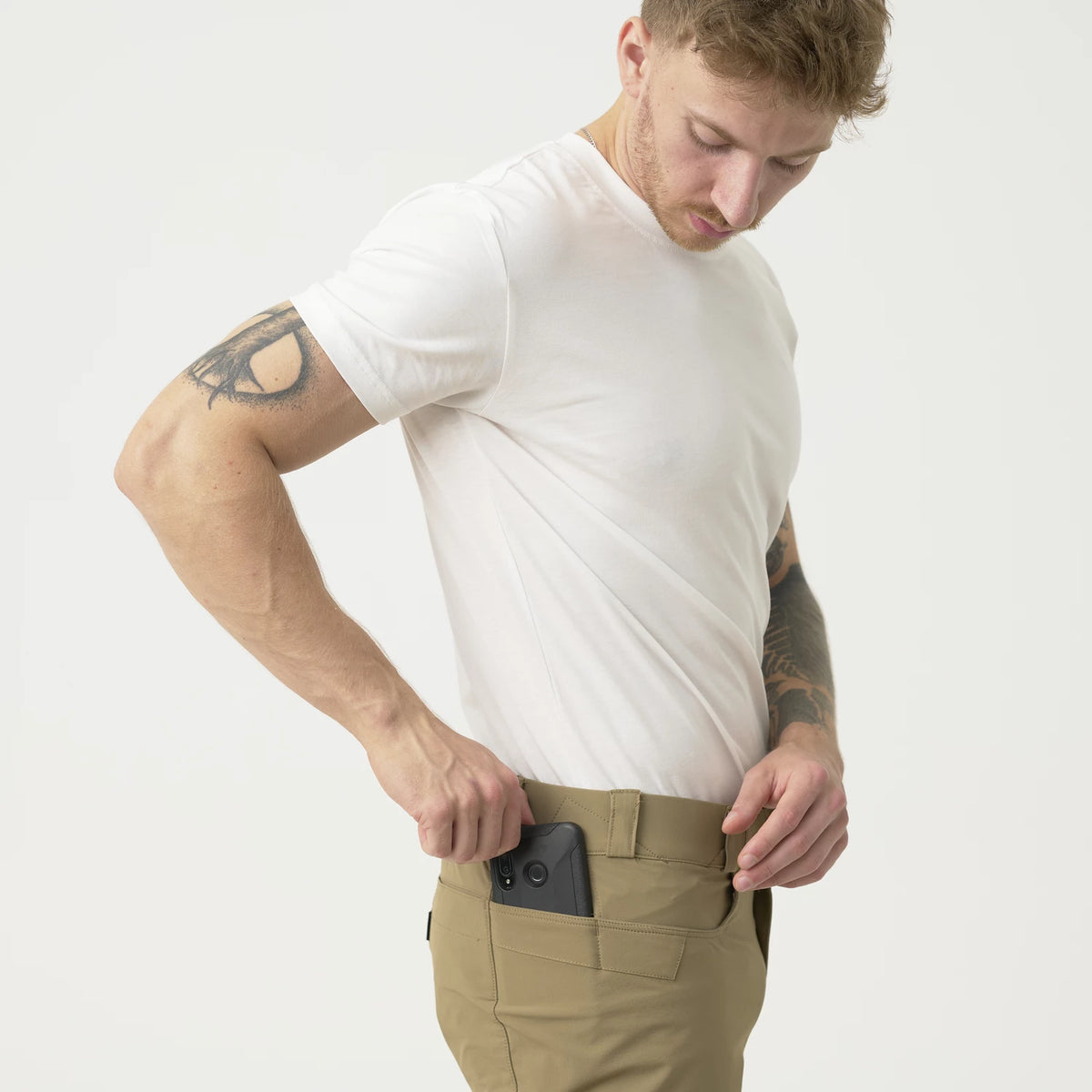 Helikon-Tex COVERT nohavice VersaStretch taktické Versa Stretch Lite, Khaki – detail 5