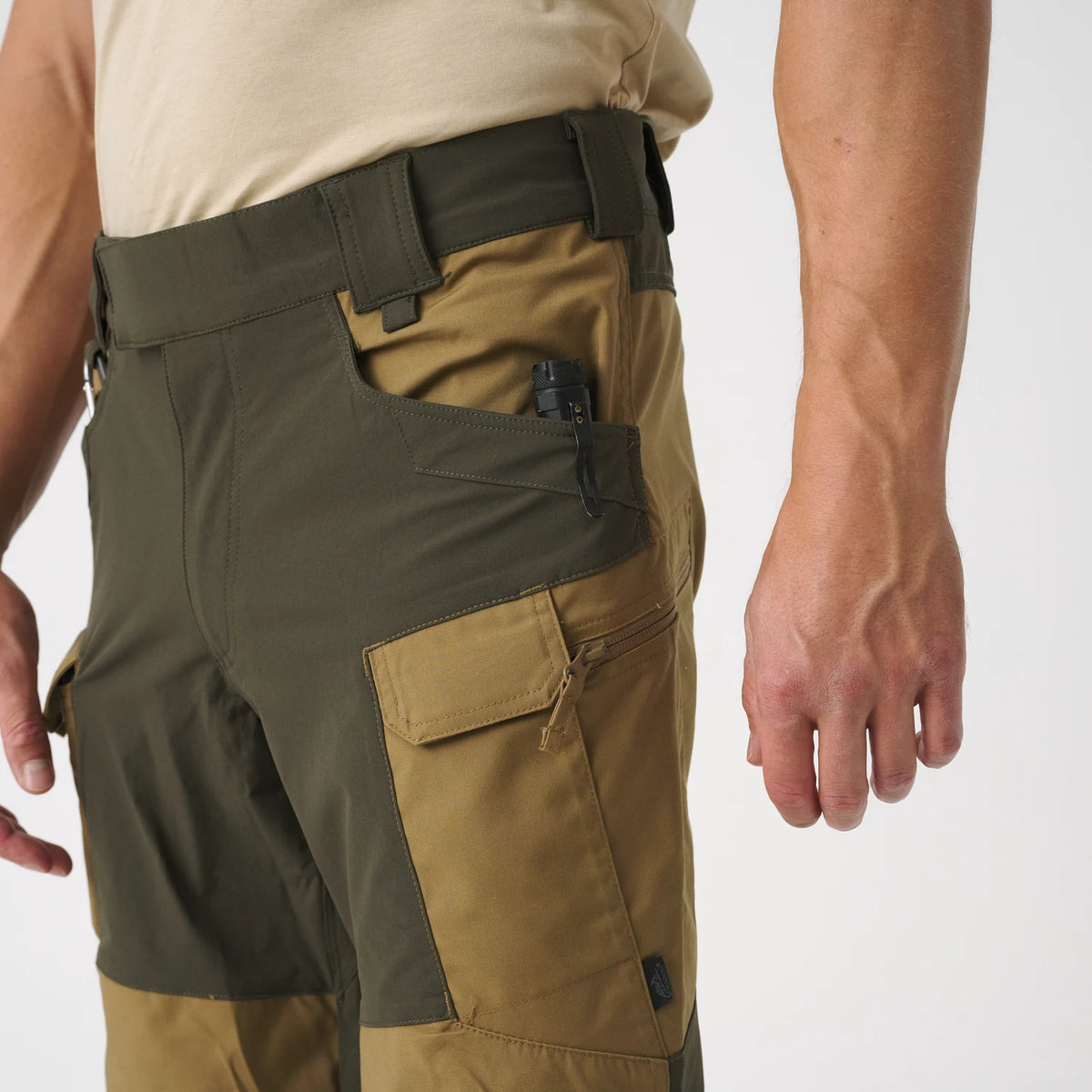 Helikon-Tex HYBRID OUTBACK nohavice Dura Canvas DuraCanvas, Ash Grey – detail 3