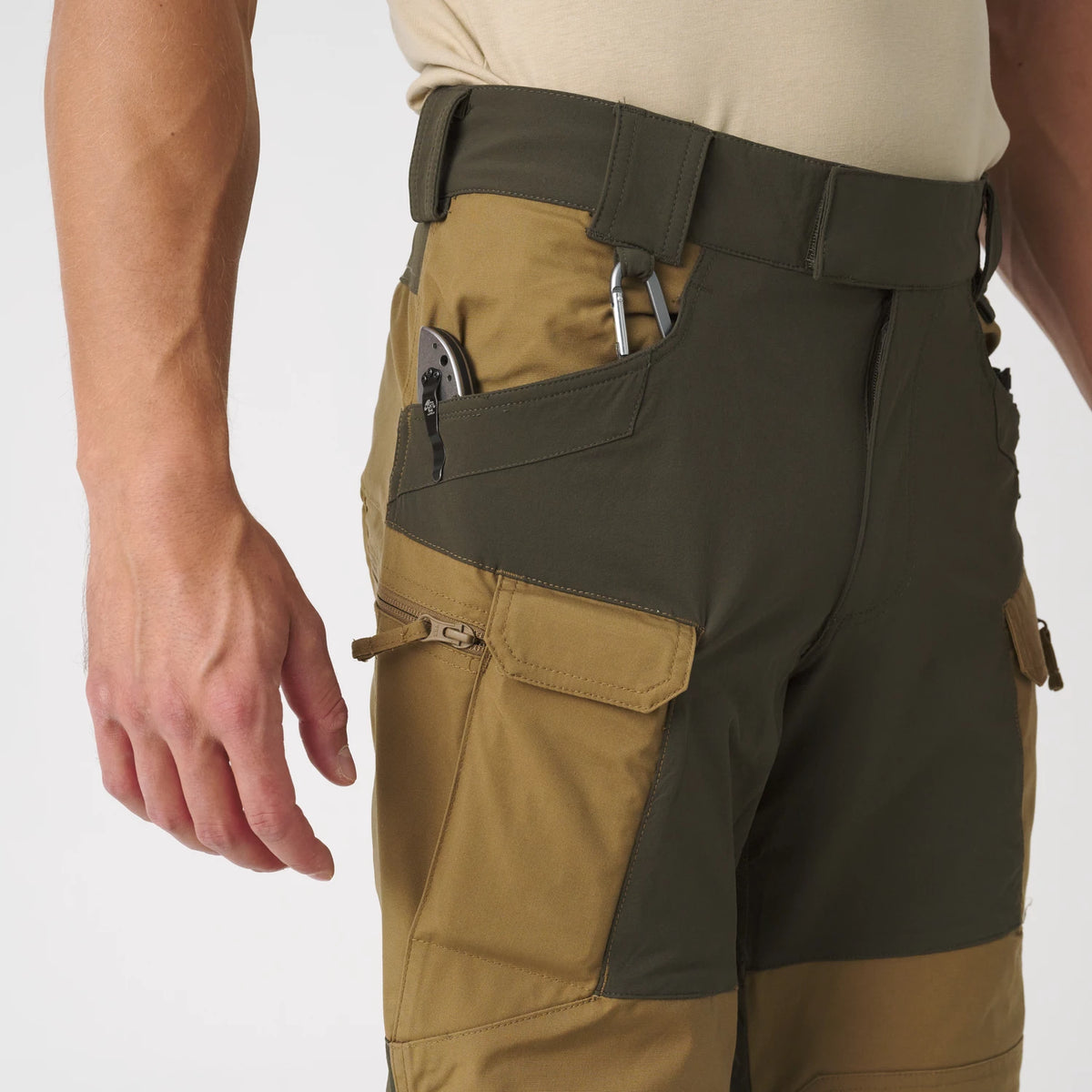 Helikon-Tex HYBRID OUTBACK nohavice Dura Canvas DuraCanvas, Ash Grey – detail 5
