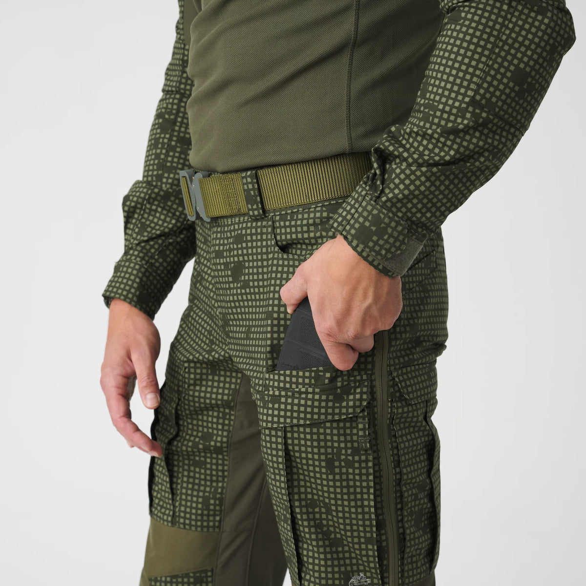 Helikon-Tex MCDU nohavice, US Woodland / Olive Green – detail 7