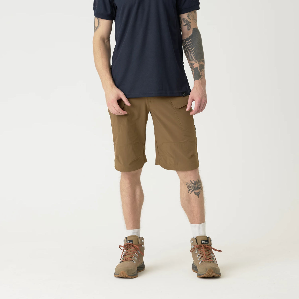 Helikon-Tex OTS 11" šortky VersaStrecth taktické outdoorové Versa Strecth Lite, Mud Brown – detail 1