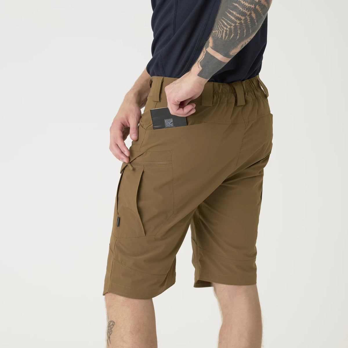 Helikon-Tex OTS 11" šortky VersaStrecth taktické outdoorové Versa Strecth Lite, Crimson Sky / Black – detail 8