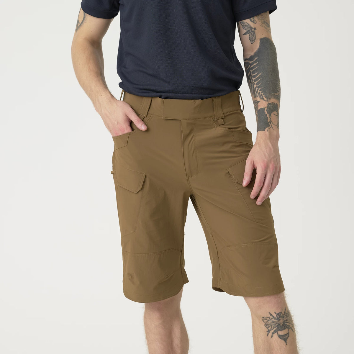 Helikon-Tex OTS 11" šortky VersaStrecth taktické outdoorové Versa Strecth Lite, Crimson Sky / Black – detail 14