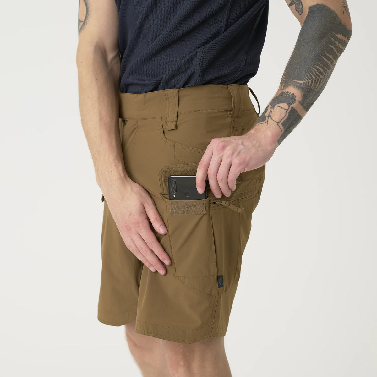Helikon-Tex OTS 8.5" šortky VersaStretch taktické outdoorové Versa Stretch Lite, Olive Drab – detail 6
