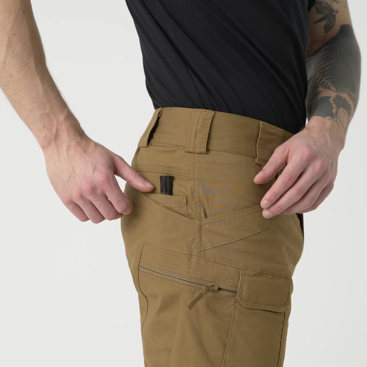 Helikon-Tex Urban Tactical nohavice Rip-Stop polycotton, Mud Brown – detail 5