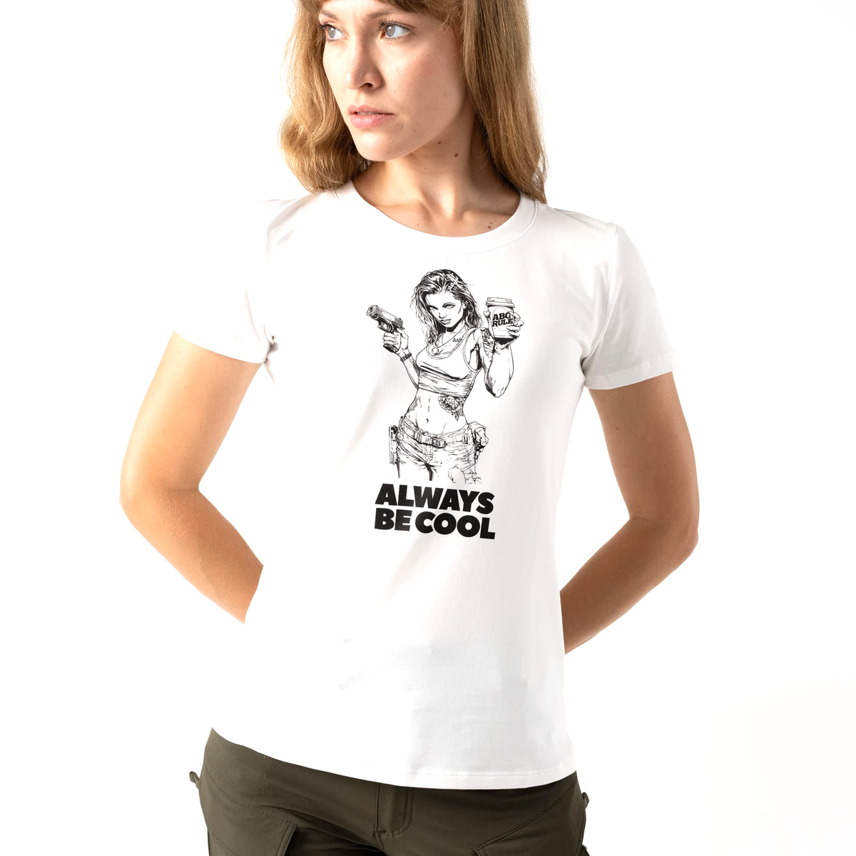 Helikon-Tex ABC Girl dámske tričko, čierne