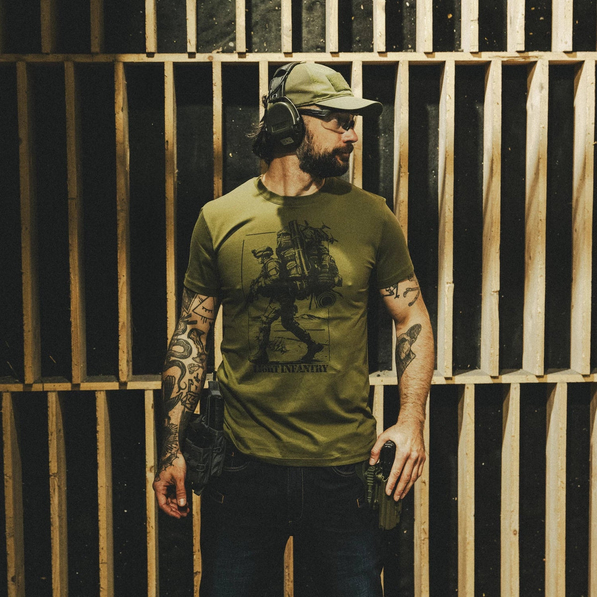Helikon-Tex Light Infantry tričko, olive green