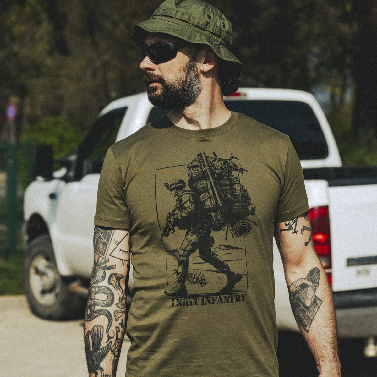 Helikon-Tex Light Infantry tričko, khaki