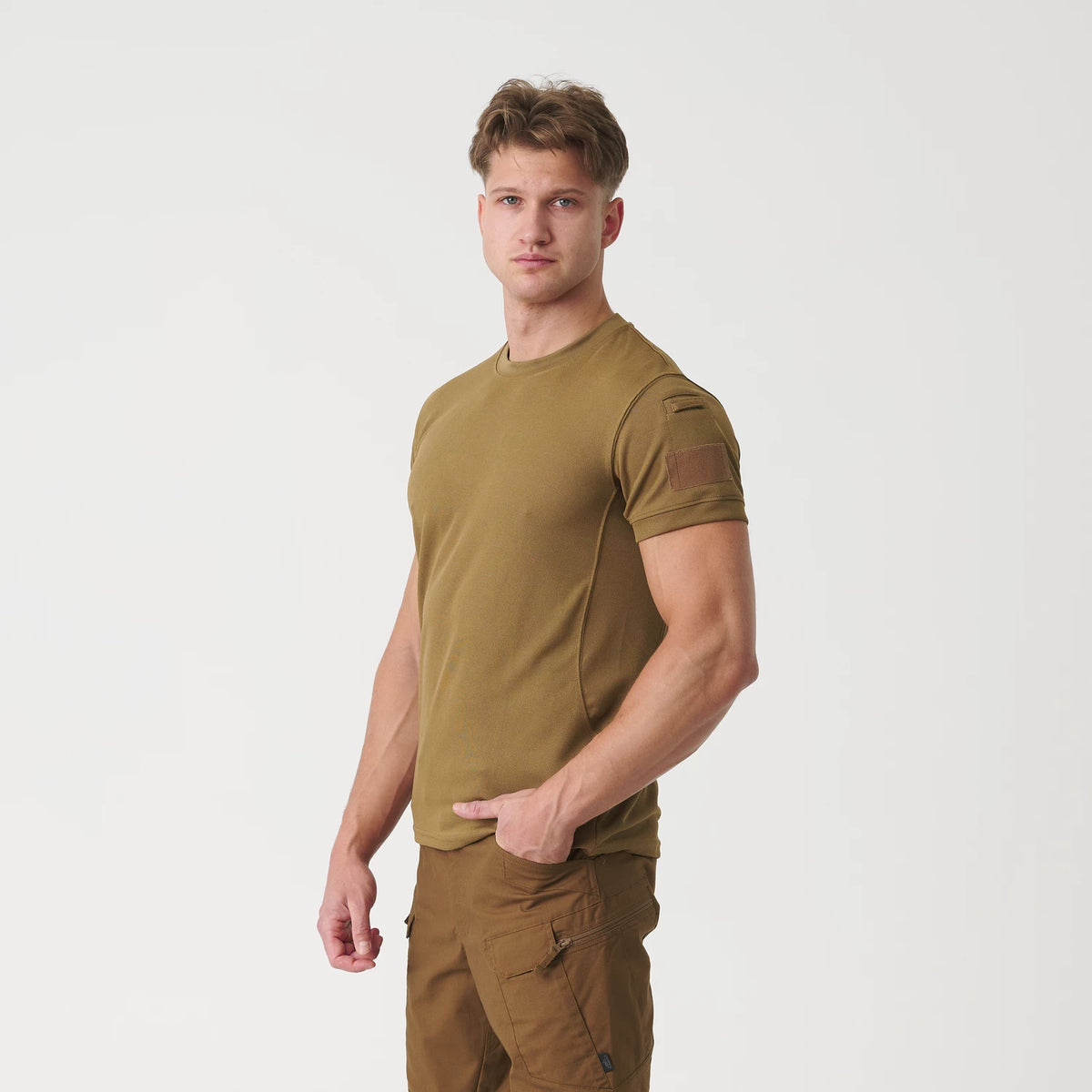 Helikon-Tex Top Cool tričko TopCool taktické PL Woodland – detail 1