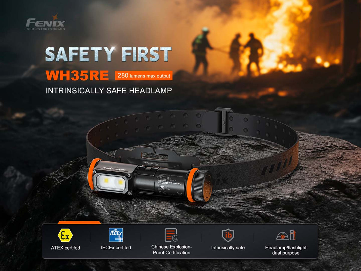 Fenix nabíjateľná ATEX čelovka WH35RE