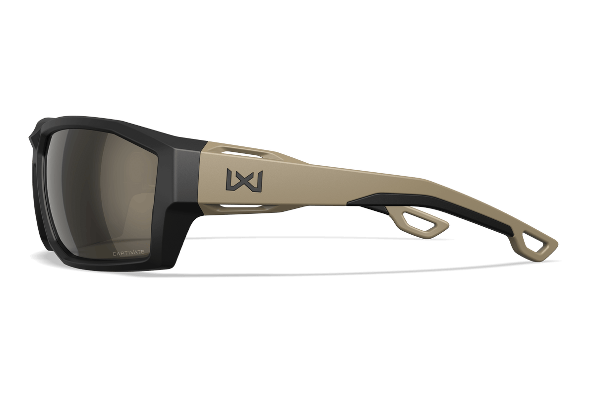 Wiley X Alpine balističke sunčane naočale CAPTIVATE Polarized Tungsten Mirror, Matte Black-Tan