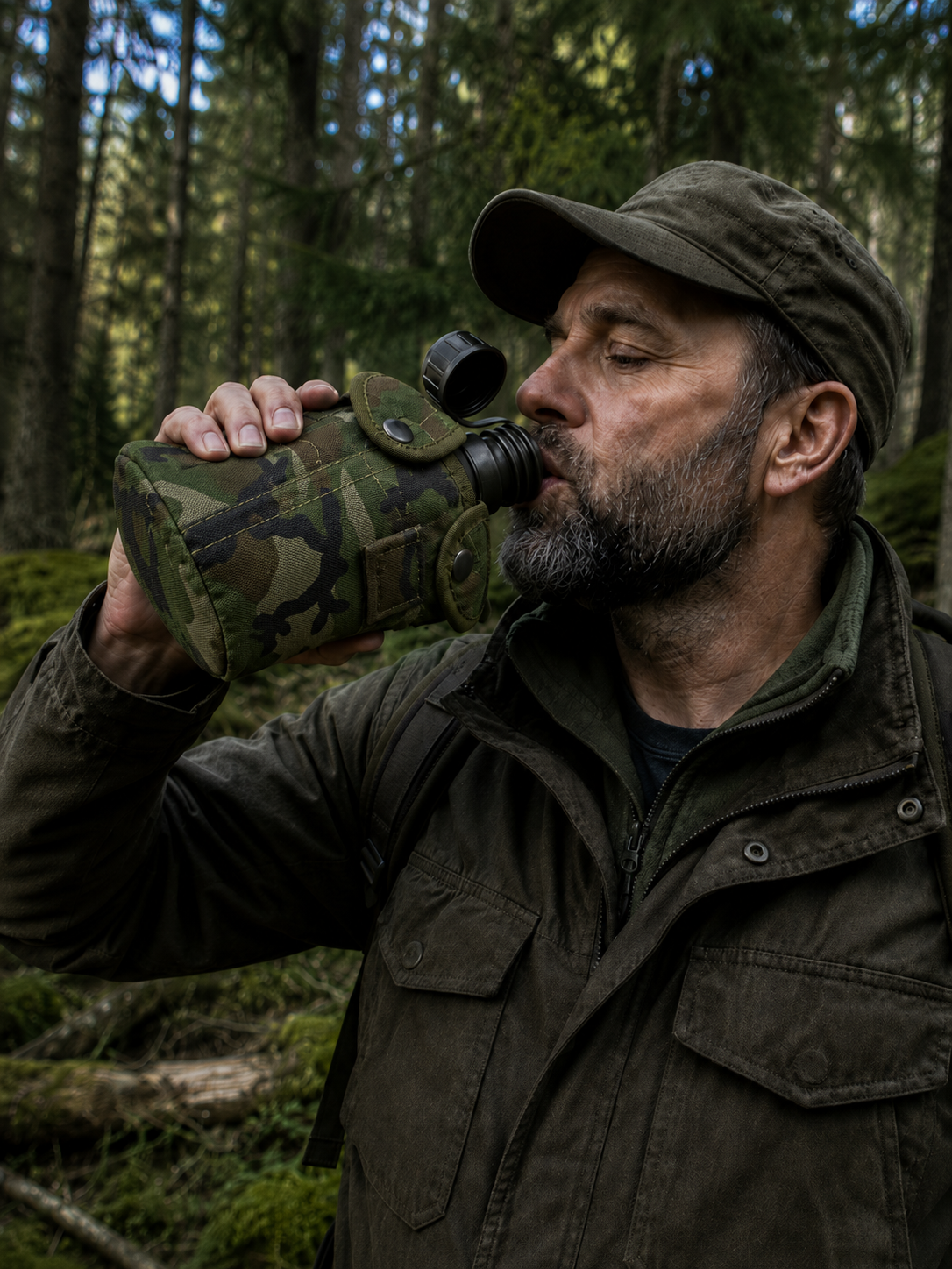 Dragowa Tactical čuturica 1L, woodland