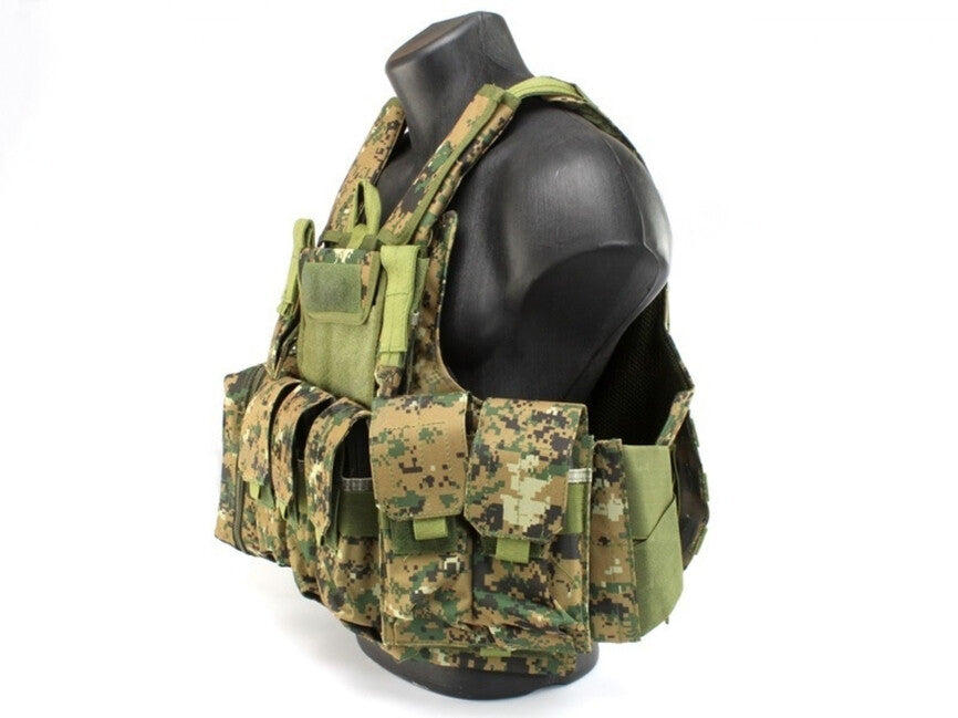 DRAGOWA Heavy Duty taktički prsluk, Digital Woodland
