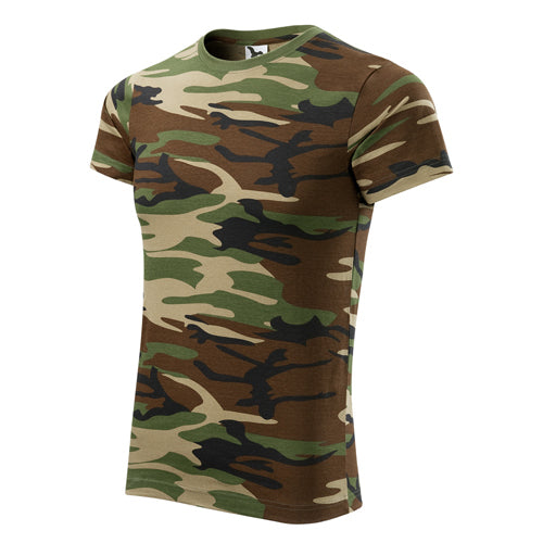 Malfini Camouflage kratka majica 160g/m2, brown