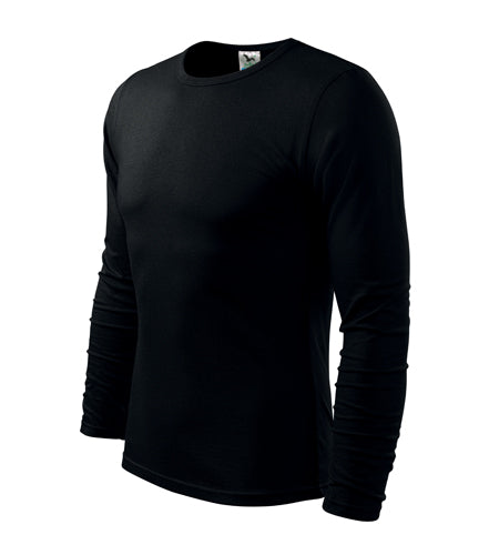 Malfini Fit-T majica s dugim rukavom 160g/m2, crna