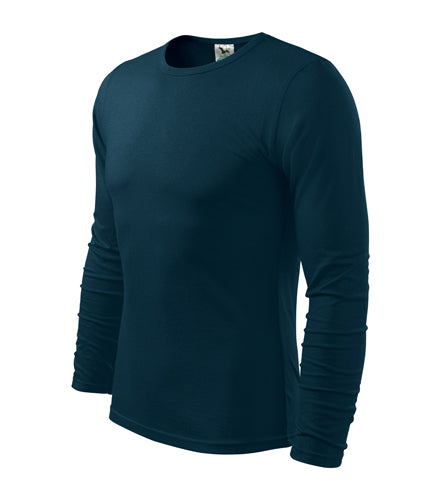 Malfini Fit-T majica s dugim rukavom 160g/m2, tamnoplava