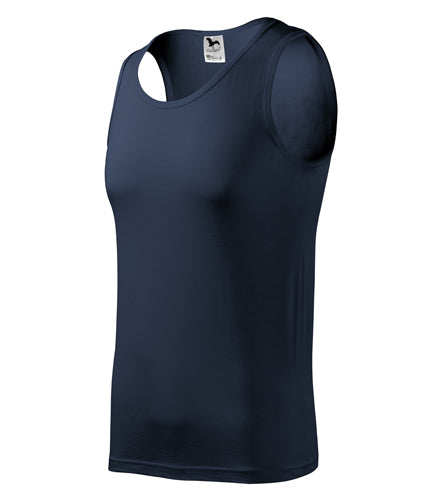 Malfini majica bez rukava muška 160g/m2, tamnoplava