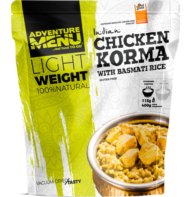 Adventure Piletina Korma menu s basmati rižom, 600g