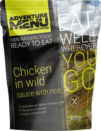 AdventureMenu piletina na divlji način s rižom 400g