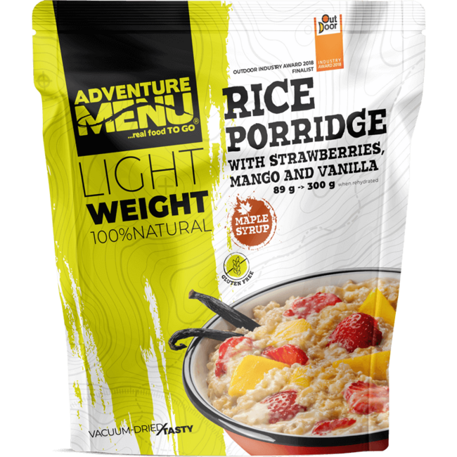 Adventure menu Rižina kaša s jagodama, mangom i vanilijom, 300g