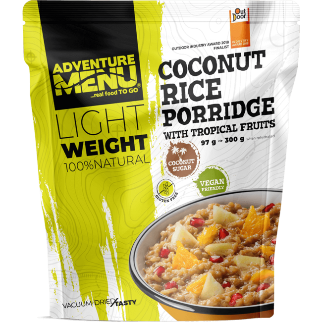 Adventure menu Rižino-kokosova kaša s tropskim voćem, 300g