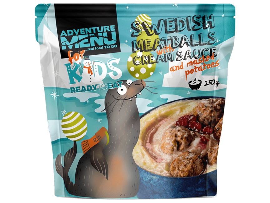 Adventure menu Švedske mesne kuglice s kremastim umakom i pire krumpirom, 250g