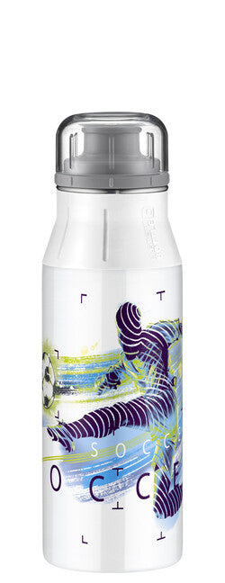 alfi elementBottle Kids dječja boca za piće od nehrđajućeg čelika, 0,6 l, nogomet