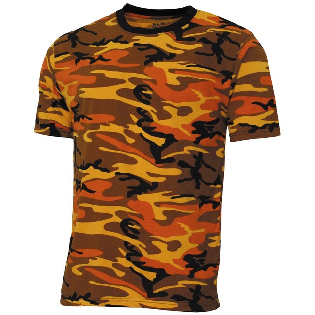 MFH Streetstyle američka majica, orange-camo