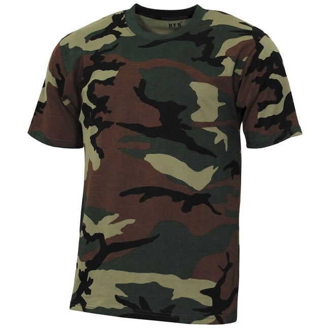 MFH Američka majica Streetstyle s kratkim rukavom, woodland