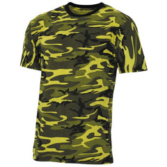 MFH Streetstyle američka majica s kratkim rukavom, yellow-camo