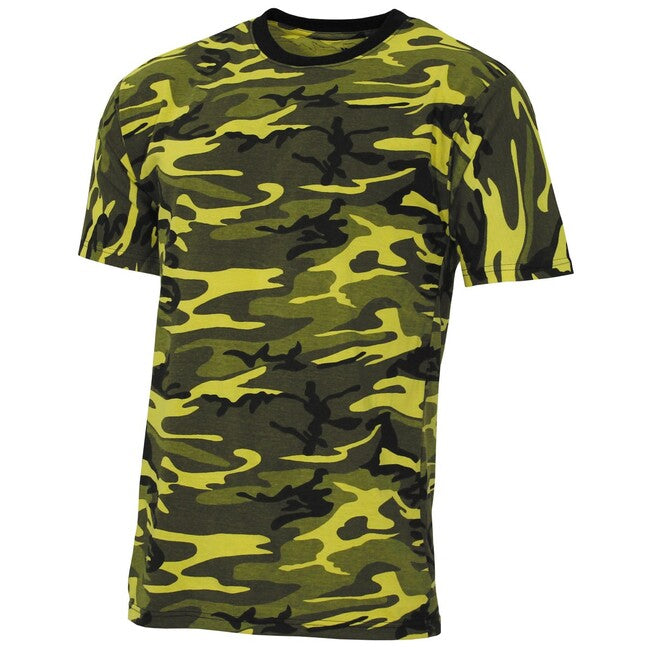 MFH Streetstyle američka majica s kratkim rukavom, yellow-camo