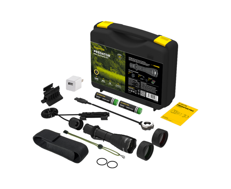 ArmyTek Predator Pro Magnet USB Extended set taktički, topla bijela