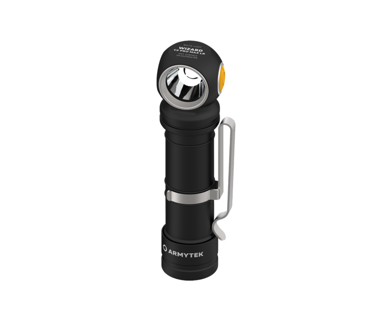 ArmyTek Wizard C2 Pro Max LR džepna svjetiljka LED s klipom na remen, s torbom, napajanje iz akumulatora, 4150 lm, White