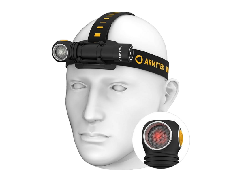 ArmyTek Wizard C2 WR naglavna svjetiljka LED s magnetskim držačem napajanje iz akumulatora 1100 lm 3 h 65 g, White & Red