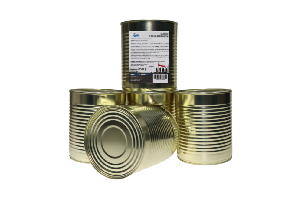 Arpol vojna konzerva mesne kuglice u umaku od vrganja, 850g