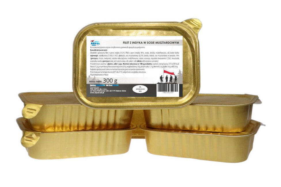 Arpol pureći filet u umaku od senfa vojno jelo u posudi, 300g