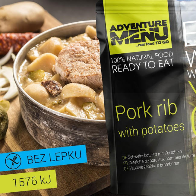 Adventure Menu Svinjska rebarca s krumpirom 400g