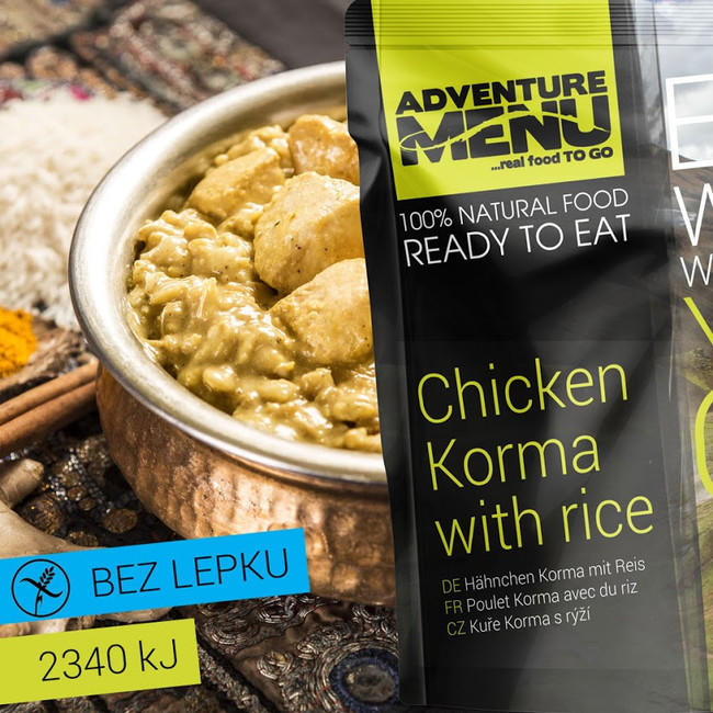 Adventure Menu Piletina Korma s rižom 400g
