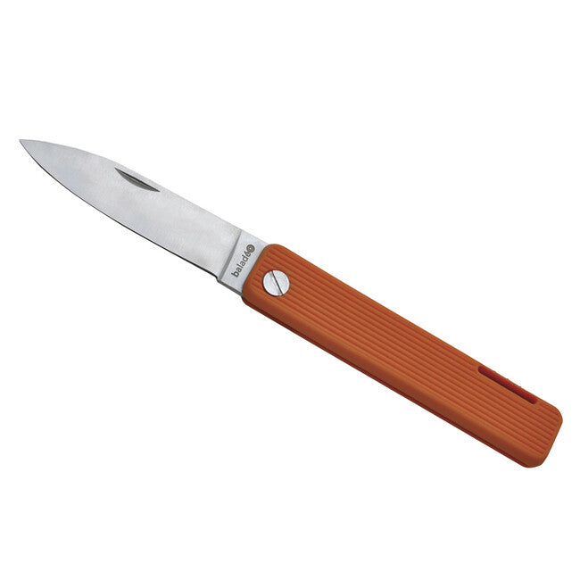 Baladeo ECO352 Papagayo džepni nož, oštrica 7,5 cm, čelik 420, ručka TPE, narančasta