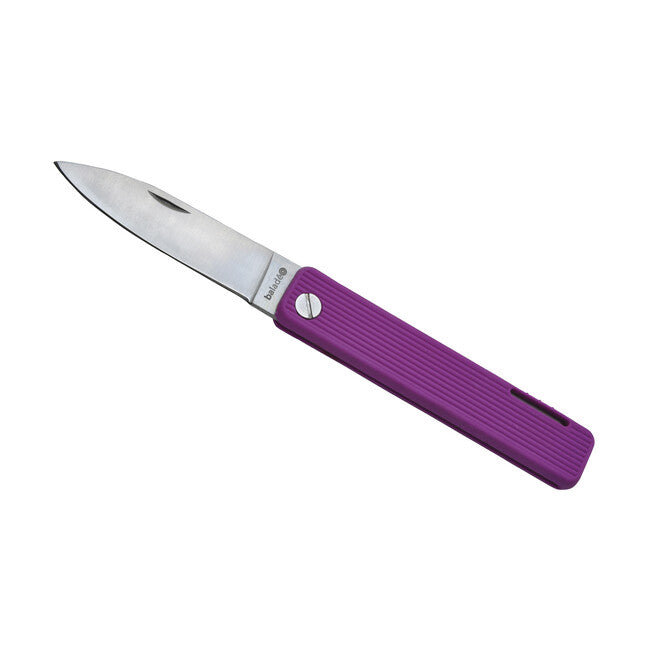 Baladeo ECO353 Papagayo džepni nož, oštrica 7,5 cm, čelik 420, ručka TPE, ljubičasta