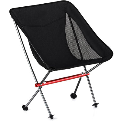 BasicNature Ultralight Low Rest putna stolica, crna