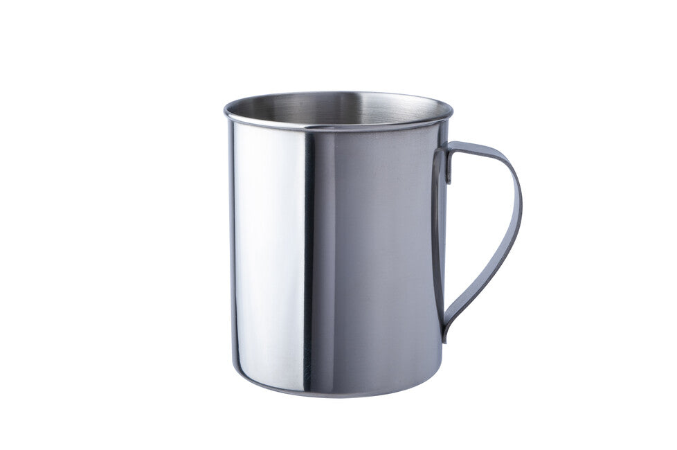 BasicNature šalica od nehrđajućeg čelika, polirana, 0,4 l