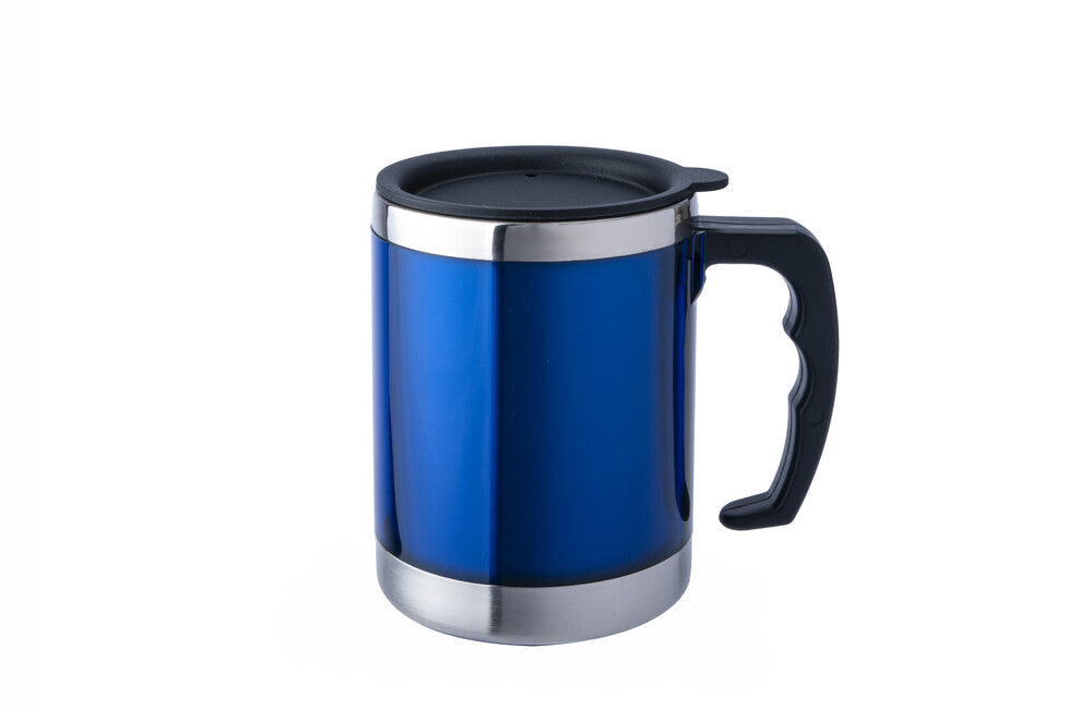 BasicNature MUG nehrđajuća termošalica, plava, 0,42 l