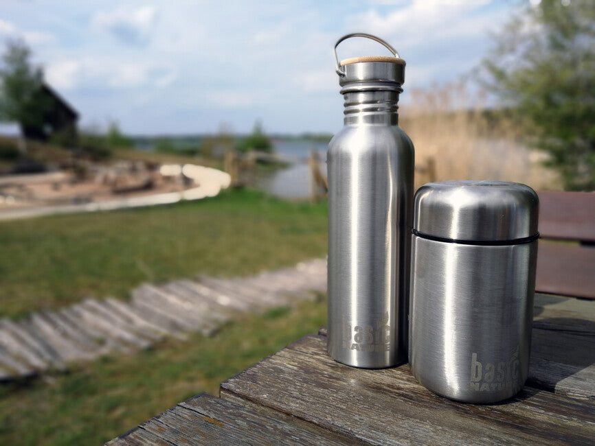 BasicNature posuda za hranu od nehrđajućeg čelika 0,4 l