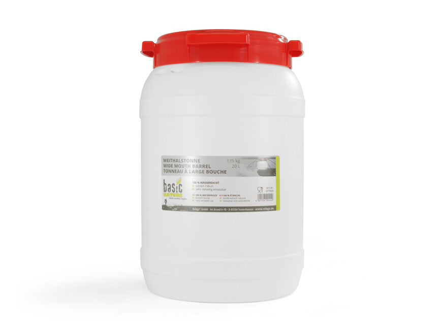 BasicNature Posuda bijela sa širokim vratom 20 l