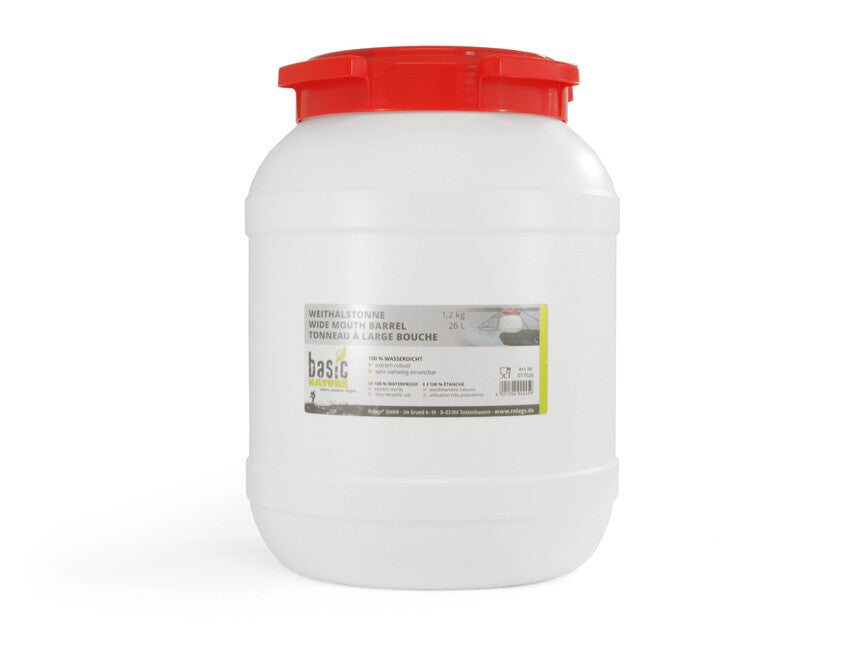 BasicNature Posuda sa širokim vratom, bijela, 26 l